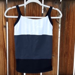 Lululemon workout tank top sz 4 gray black